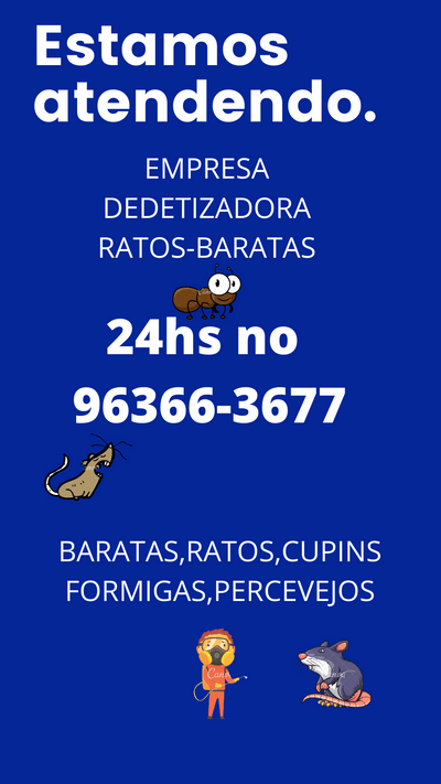 Empresa dedetizadora sp 96366-3677 Empresa dedetizadora sp 96366-3677